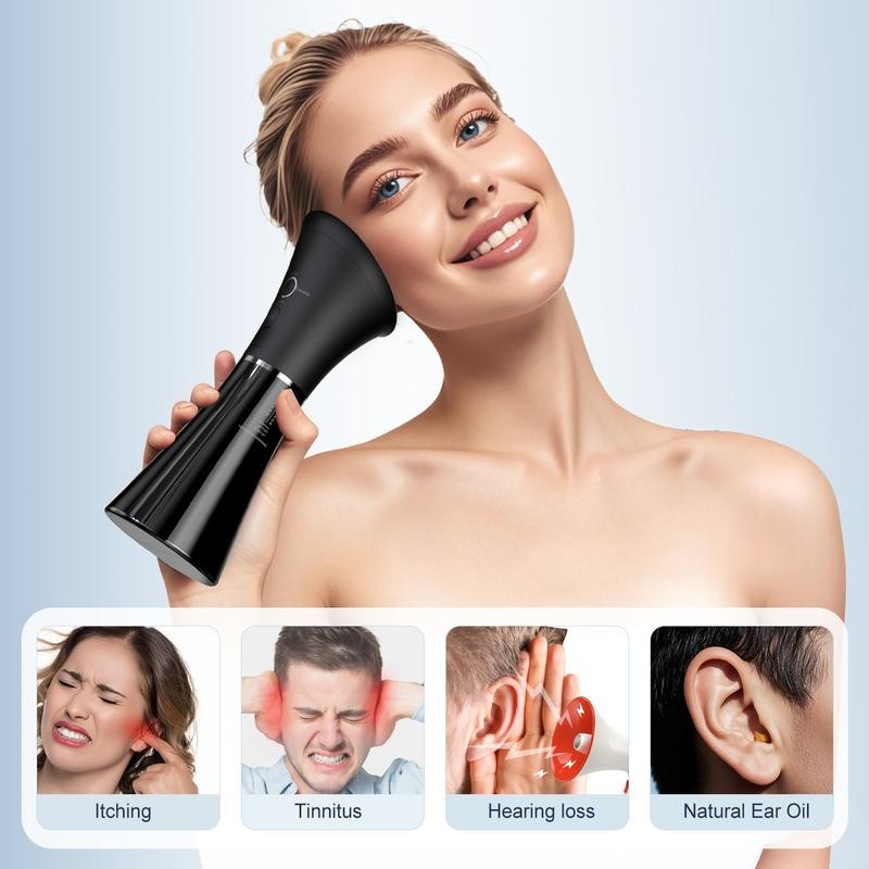 HeaDot Electric Ear Wax Removal - Water Spray,Rechargeable,Temp Detection,IPX7 Waterproof,Effective