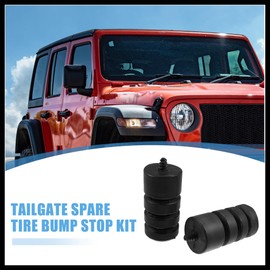 Hihaha Tailgate Spare Tire Bump Stop Kit for Jeep Wrangler JL 2018-2023 Spare Tire Carrier Extended Polyurethane Bump Stop 2PCS Replacement Durable Material