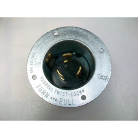 Hubbell NOS-HUBBELL 7958 TWIST LOCK MALE  FLANGED POLARIZED BASE 3P 50 A 600 V Ac