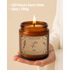 Sage Candles for Cleansing, 16oz Large Jar White Scented Candle,