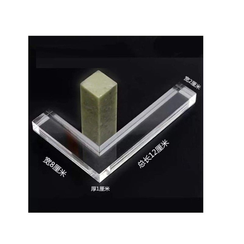 Ichishinsai Paper Weight Seal Engraving Supplies Calligraphy Supplies - Clear