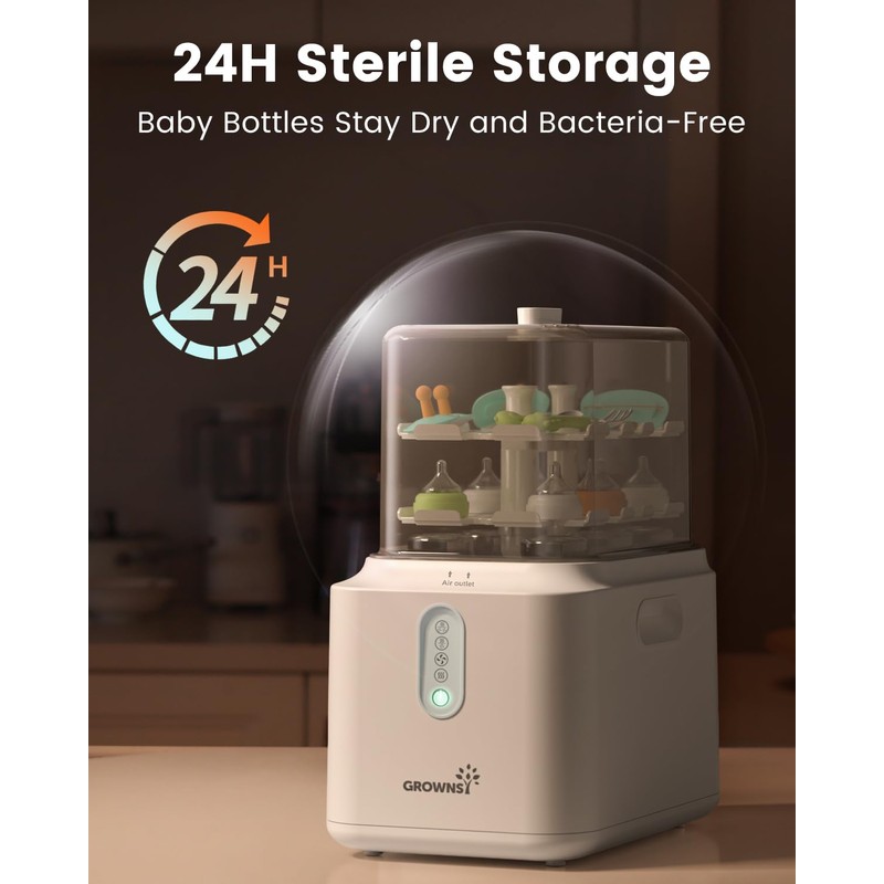 Grownsy 3 Layers Large Capacity Bottle Sterilizer and Dryer, 45%