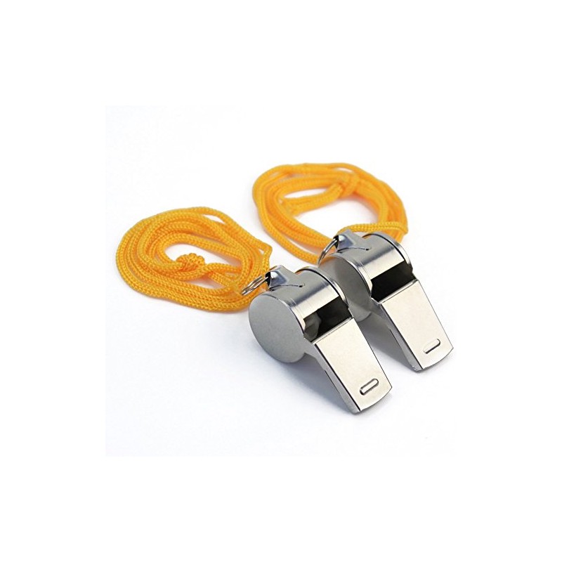 2 x Metal Whistle – Referee Sport Camping Hunting Military