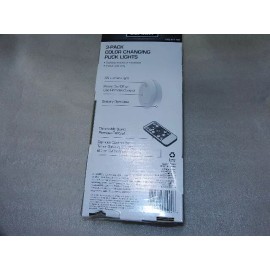 Defiant one new 3-pack Defiant Remote Control LED Color Changing Puck Light lights