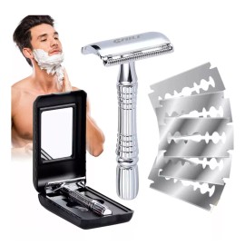 Veraly Rastrillo Clasico Barbero Desarmable Acero Inoxidable Full