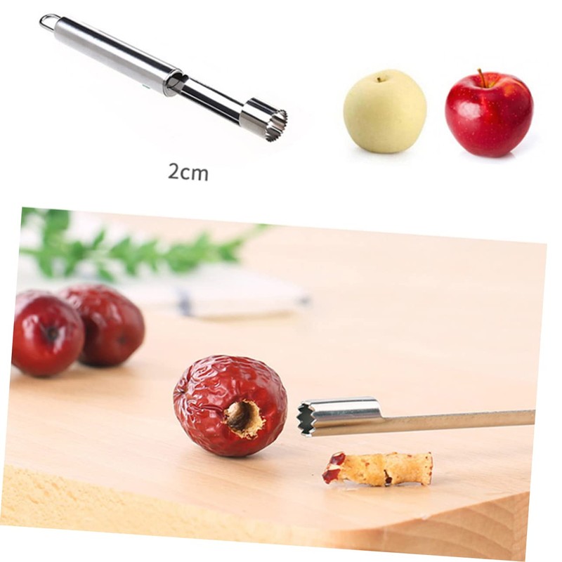 BIUDECO 3Pcs Stainless Steel Fruit Corer Portable Core Remover Tools