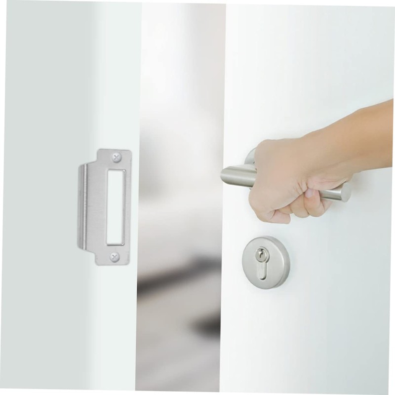 OSALADI Strike Plate 6pcs Door Hole Filler Cover Plate Door