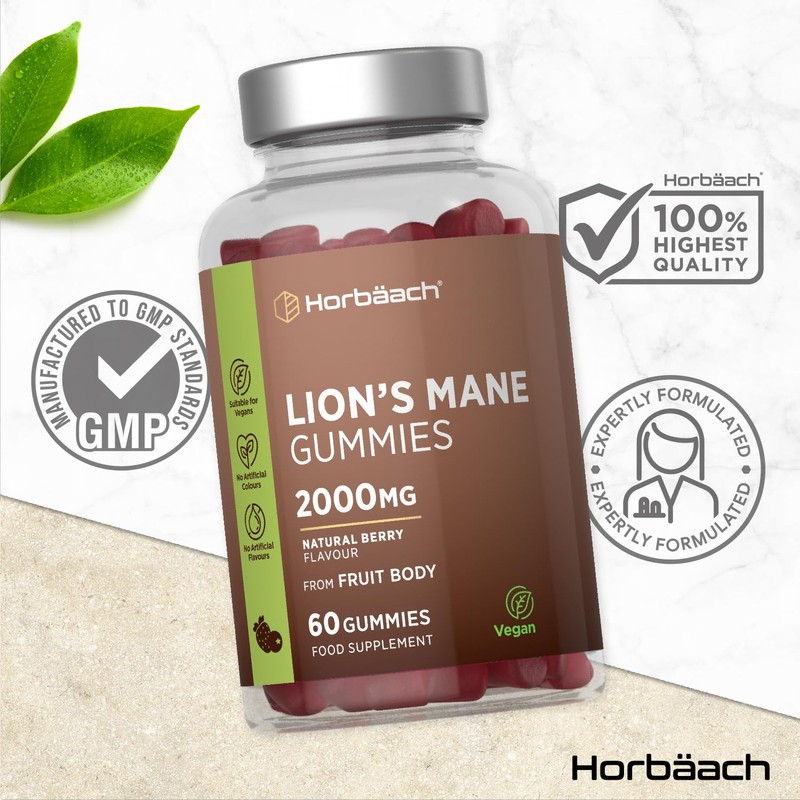 Lions Mane Gummies 2000mg | High Strength Lions Mane Supplement