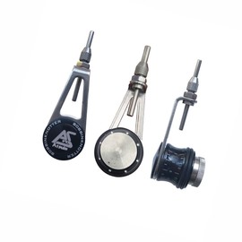 Otominat Fishing Bobbin Knotter FG GT RP Line Wire Knotting Tool Fishing Line Winder Assist Knotting Connector Accessories (Black)