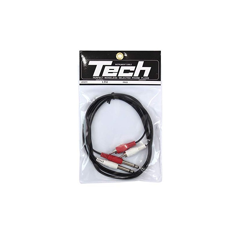 Kikutani TECH 2ch PH-1.5 Line Cable RCA (Male) ⇔ Monaural