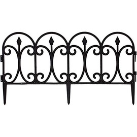 Emsco Group 2093HD Victorian Fencing Medium Garden Lawn Edging, Pack, Black