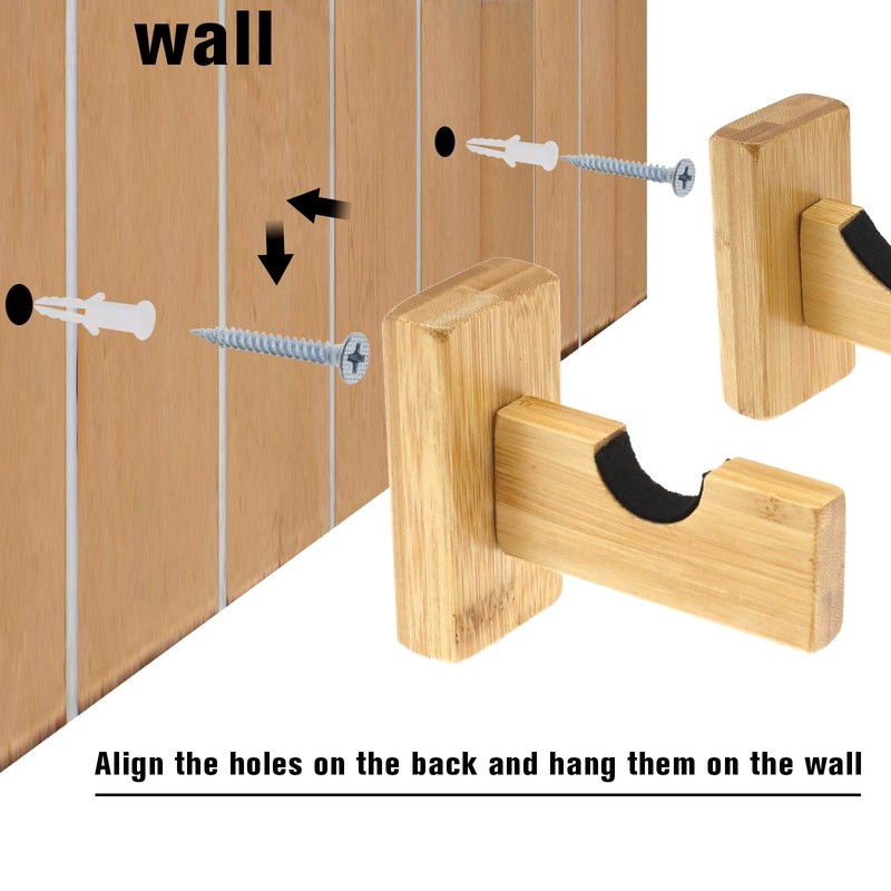 YINETTECH 2 Pack Baseball Bat Bracket Holder Display Rack with