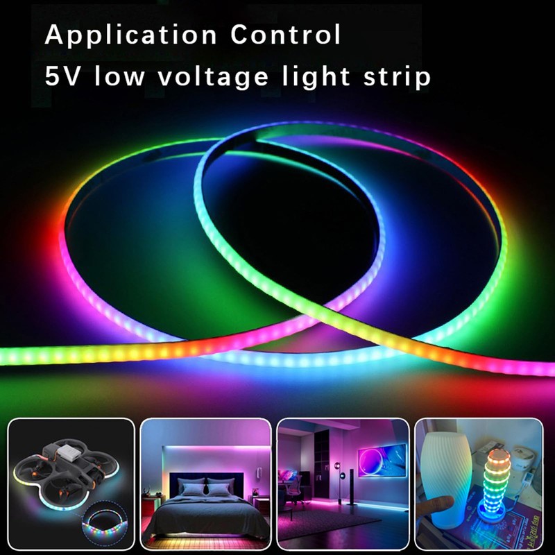 Smart Ultra-Thin 0.2in/5mm Bar Light, 5V USB Powered LED Light