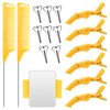 Coldairsoap 17 Pieces Hair Parting Tools Set, Included 8 Pieces