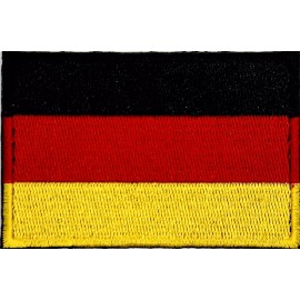 German  German Flag Embroidered Badge Patch Germany Emblem Deutschland Aufnaher Hook