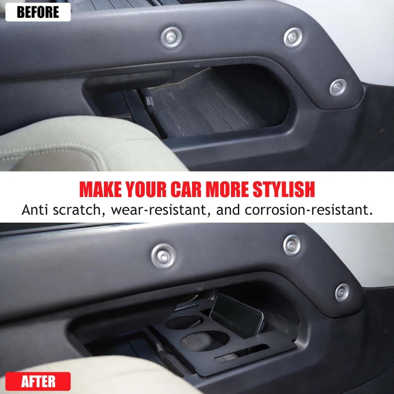 YNEI Console Lower Cup Holder Compartment Divider Fits Land Rover