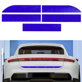 Strong Reflective Stripe Stickers, Waterproof Self Adhesive Stickers, Car Bumper Reflective Stickers, Waterproof Self Adhesive Stickers, Safety Warning Reflective Stickers Fit for Car SUVs Trucks (Blue)