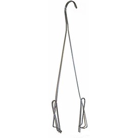 Orchid Pot Hanger, 17 inches TL, Double Shanks, 6 Pak (6)