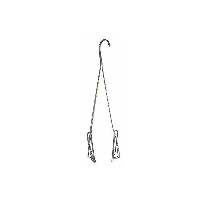 Orchid Pot Hanger, 17 inches TL, Double Shanks, 6 Pak