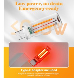 USB Retro Car Lamp, Touch-Control Portable LED Car Ambient Light, USB Powered Night Lights, Suitable for Bedroom, Camping, Holiday Decorations. (Blue Light)