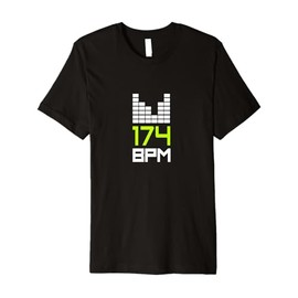 Drum and Bass 174 BPM DnB Music Liquid Jungle EDM Premium T-Shirt