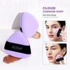 Jessup Borla Maquillaje, 2pcs Borlas Polvos Triangulares Puffs Suaves para