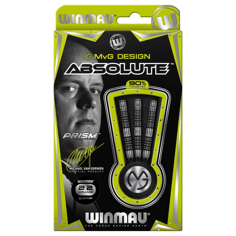 WINMAU Michael Van Gerwen MvG Absolute 22 g Professional Tungsten
