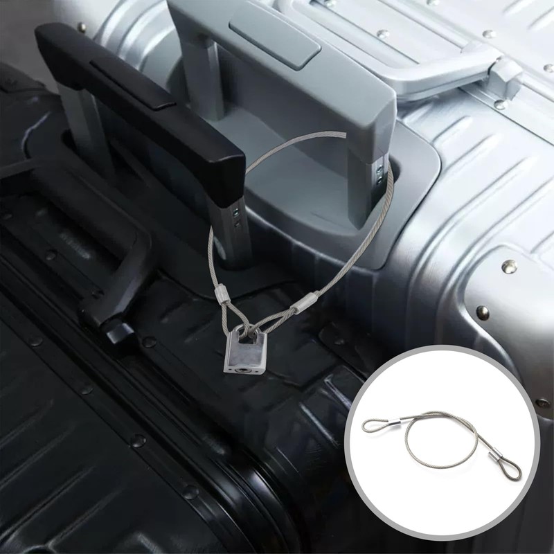 Stainless Steel Cable with Loops, Vinyl Coated Wire Rope Lanyard