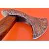 AX-7001 Custom Handmade Damascus Steel Axe with Rose Wood Handle