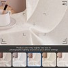jinchan Beige Kitchen Curtains Linen Tier Curtains 45 Inches Farmhouse