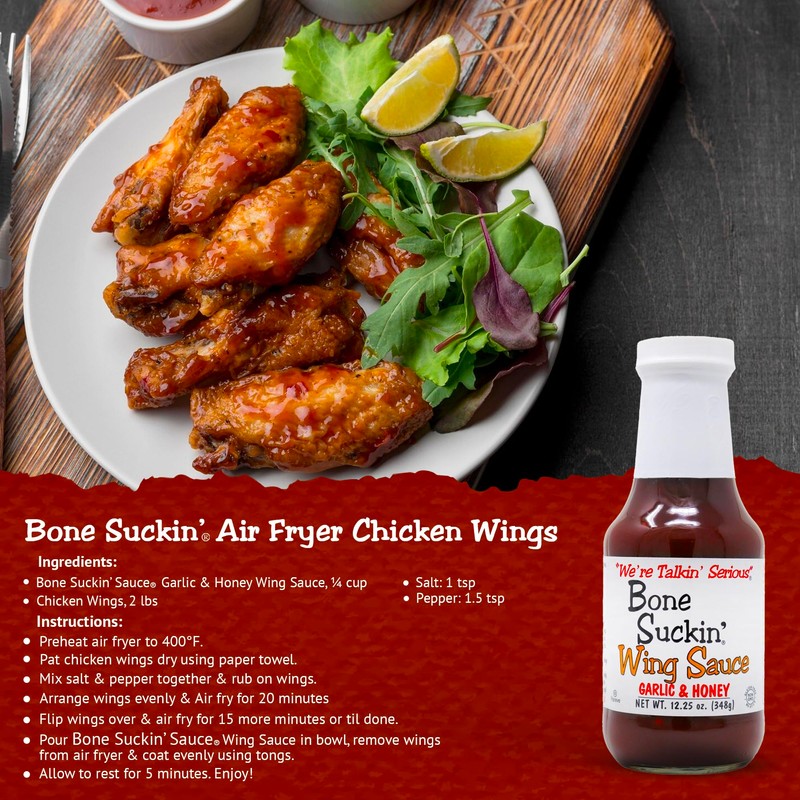 Bone Suckin' Garlic & Honey Wing Sauce, All Purpose Wing