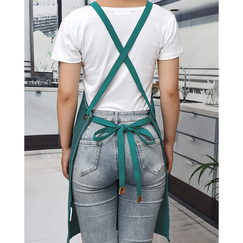 crazy bean BBQ Apron for Men Women Adjustable Work Apron