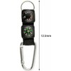 Outdoor Multifunctional Carabiner with Compass and Thermometer, Keychain for Camping,