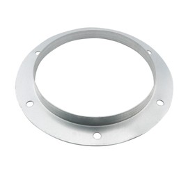 YHXiXi Silver 6 inch Duct Connector Metal Straight Pipe Exhaust Flange Duct Mounting Plate Heating Cooling Ventilation System Galvanized Steel