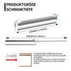 GIVROLDZ Extendable Clothes Rail, 350 mm/13.78 Inches, Multifunctional Trouser Holder