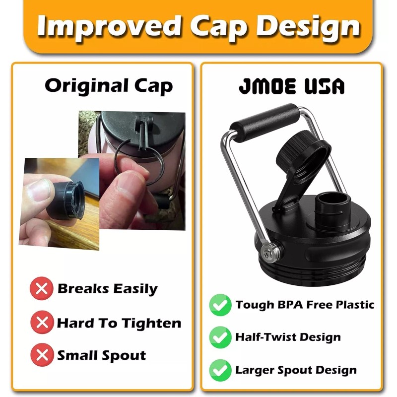 Jmoe USA Upgraded Jug Lid for RTIC Half Gallon and