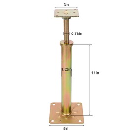4 Pcs House Floor Jacks for Leveling,11" to 16" High Jack Post House Jack House Jacks for Lifting,Adjustable Floor Jack,Basement Floor Jack,House Jacks