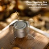 Ti artisan Titanium Alcohol Stove with Foldable Stand Cover Storage