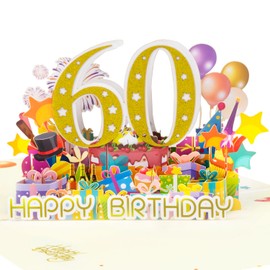 Magic Ants Birthday Card - 3D Pop Up Happy Birthday Card for Wife, Husband, Mom, Dad - Envelope Included (number 60)