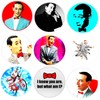 Pee Wee Herman Button Pins Birthday Gift For Best Friend