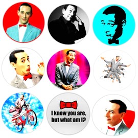 Pee Wee Herman Button Pins Birthday Gift For Best Friend