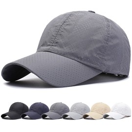 Andeor Men's Mesh Cap, UV Protection, Lightest, Breathable, Quick Drying, Summer, Solid, UV Protection, Sun Protection, Small Face Effect, Casual, Stylish, Baseball Cap, Mountain Climbing, Fishing,