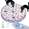 ORSDA Cat Toys Ball, Motion Chirping Activated Moving Ball, Mat