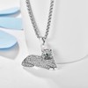 TANGPOET Cat Necklace Gifts for Women Girls Silver 925 Cat