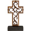 The Unity Cross® Antique Bronze Color Wedding Cross; Unity Candle