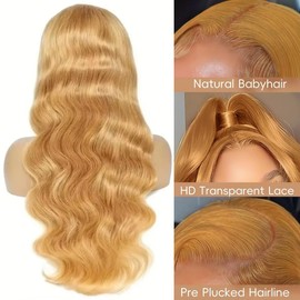 PUHPUH Pink Lace Front Wig Human Hair Body Wave 13x6 Lace Front Wigs Human Hair Pink Wig Human Hair Pre Plucked Colored 180% Density HD Transparent Lace Frontal Wigs With Baby Hair 30 Inch