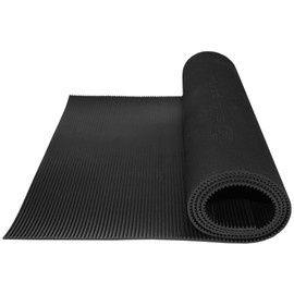 Sluice Box Rubber V Matting; Gold Sluice mat for fine Gold Recovery Set; Gold Prospecting Supplies; precut trimmable Size Selection, Black/Green Color, Mini Rib/Micro Rib Pattern Mini Black 24x24