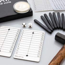 Crypto Wallet Cold Storage, Crypto Seed Phrase Storage, for Ledger Nano X, S, Trezor and all BIP39 Wallets, Theft Protection if Steel Plates are Stolen Keeps Your Seed Phrase Encrypted by Catana