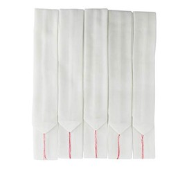 AN Long Strainer Rope, 5 Pieces, White, Waist Strap, Muslin, Length Approx. 8.9 ft (2 m) 41 cm, White, Dressing Accessories, Unisex, white