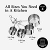 Artaste 43150 Stainless Steel 18/8 Measuring Cups Brass Plated (Set